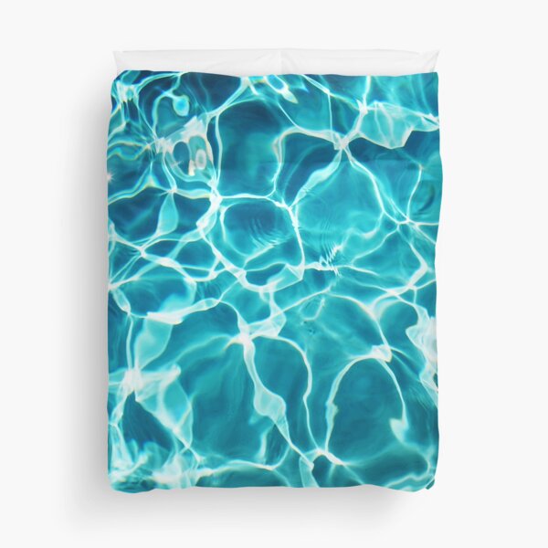 Turquoise Water - Aqua Blue - Ripples Duvet Cover