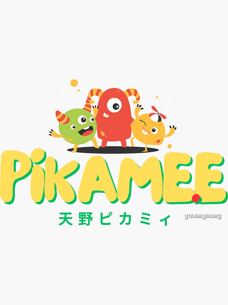 kawaii cute amano pikamee t shirt design' Sticker