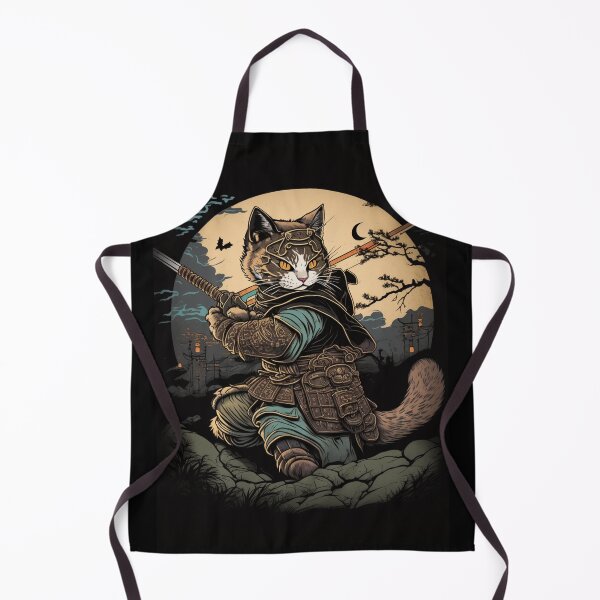 Item preview, The Epic Tale of Samurai Cat: A Thrilling Japanese Illustration designed and sold by trendarmy.