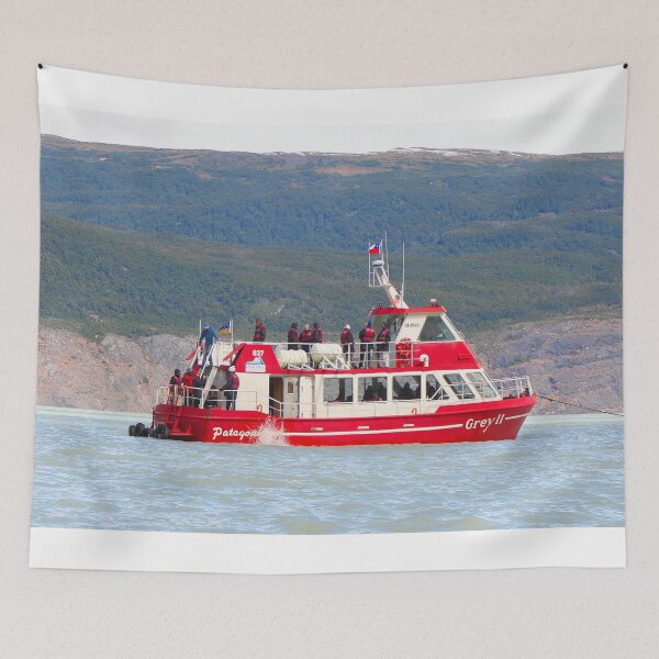 Item preview, Boat on Lago Grey, Patagonia, Chile designed and sold by FranWest.