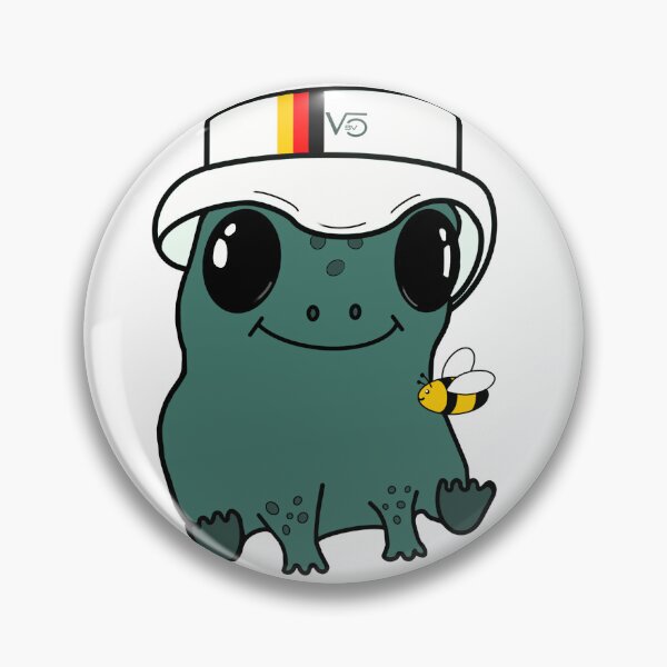 Item preview, Sebastian Vettel frog  designed and sold by Wildflwrsforzoe.