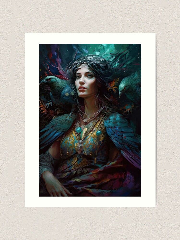 The Morrigan Art cheapest Print