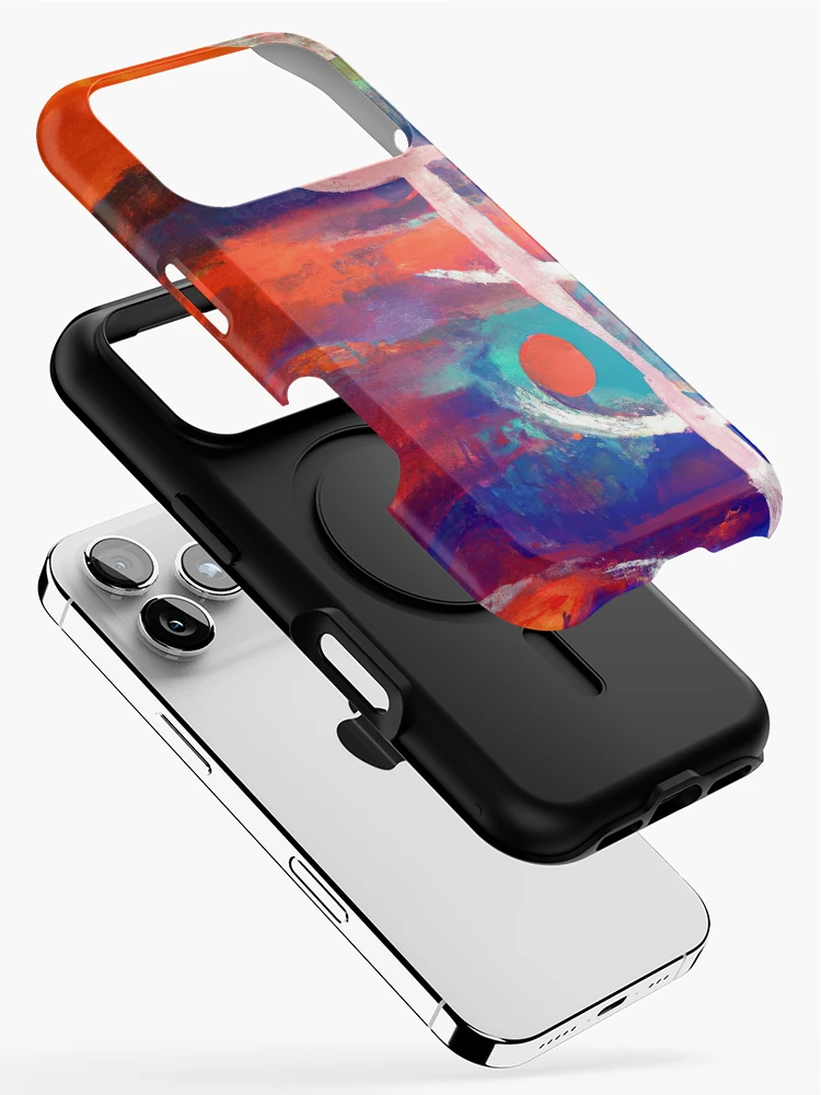 Thumbnail 2 of 4, iPhone Case, Multicolor Abstract Expression Pattern designed and sold by inquestyle.