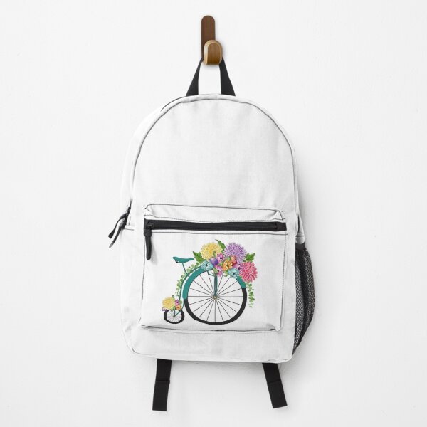 Item preview, Vintage Floral High Wheel Bicycle Art - Spring Flowers designed and sold by Ayesha Saleem.