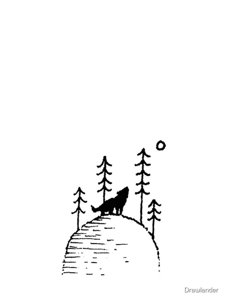 Thumbnail 5 of 5, iPhone Case, Howling Mini Wolf designed and sold by Drawlander.