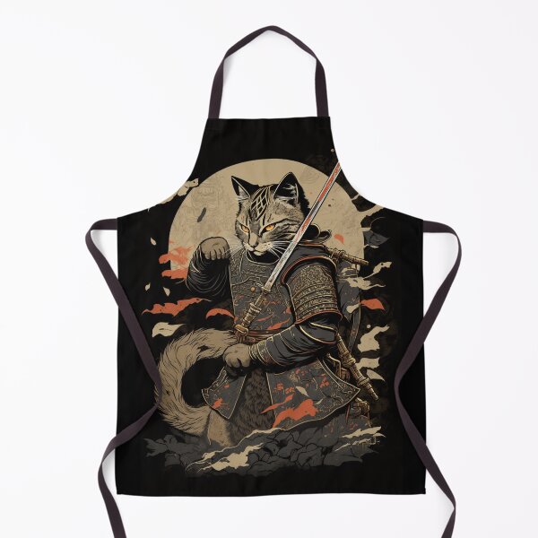 Item preview, *The Magnificence of Samurai Cat: A Striking Japanese Illustration* designed and sold by trendarmy.