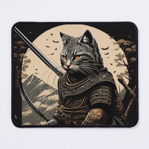 Artikelvorschau, *Der Reiz der Samurai-Katze: Eine großartige japanische Illustration* entworfen und verkauft von trendarmy.