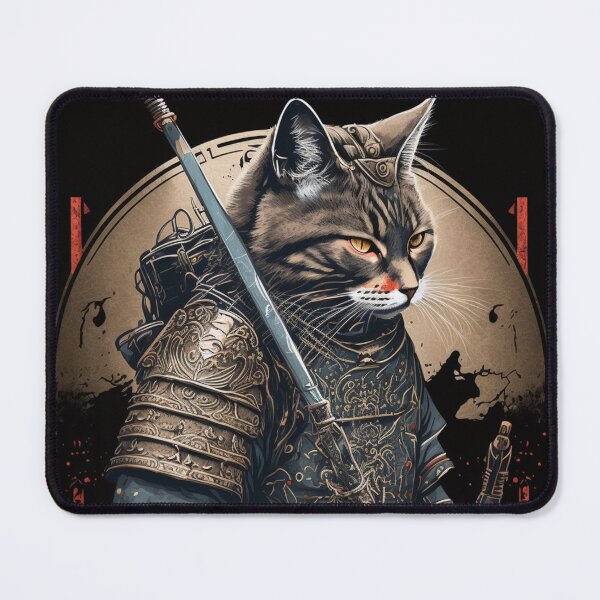 Item preview, *Samurai Cat: The Iconic Feline of Japanese Illustration* designed and sold by trendarmy.