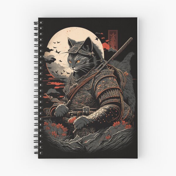 Item preview, *The Mysterious Samurai Cat: A Captivating Japanese Illustration* designed and sold by trendarmy.