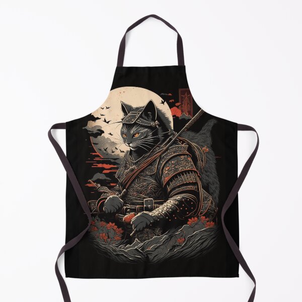 Item preview, *The Mysterious Samurai Cat: A Captivating Japanese Illustration* designed and sold by trendarmy.