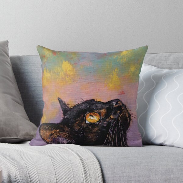 Fixed Gaze Throw Pillow
