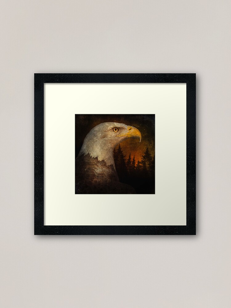 Alternate view of Bald Eagle Framed Art Print