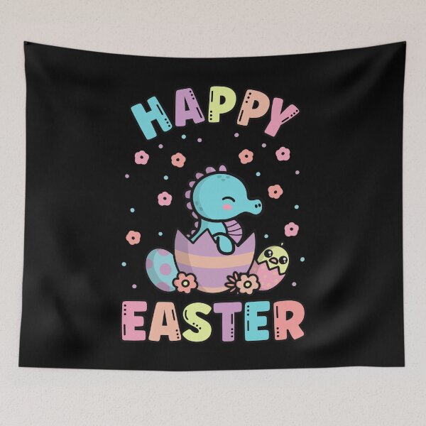 Item preview, Happy Easter Kawaii Seahorse Cute Spring Egg Hunting designed and sold by JokeGysen.