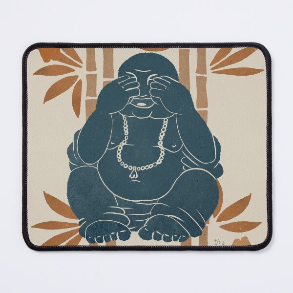 Item preview, See no evil monk with flowers designed and sold by ZorressaArt.