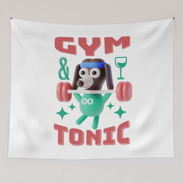 Item preview, Dachshund Dog Gym and Tonic designed and sold by Hic21.