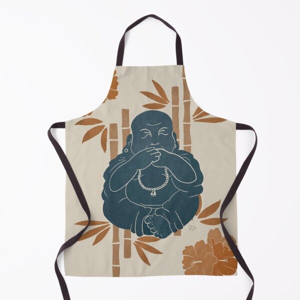 Item preview, Speak no evil monk with flowers designed and sold by ZorressaArt.