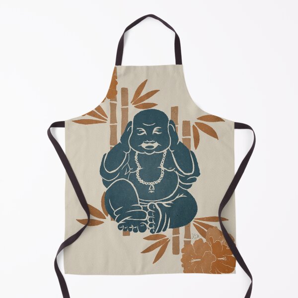 Item preview, Hear no evil monk with flowers designed and sold by ZorressaArt.