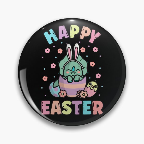 Item preview, Happy Easter Kawaii Triceratops Dinosaur Cute Spring Egg Hunting designed and sold by JokeGysen.
