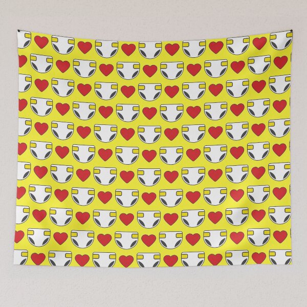 Item preview, HEARTS & DIAPERS designed and sold by Mister Krinkles.