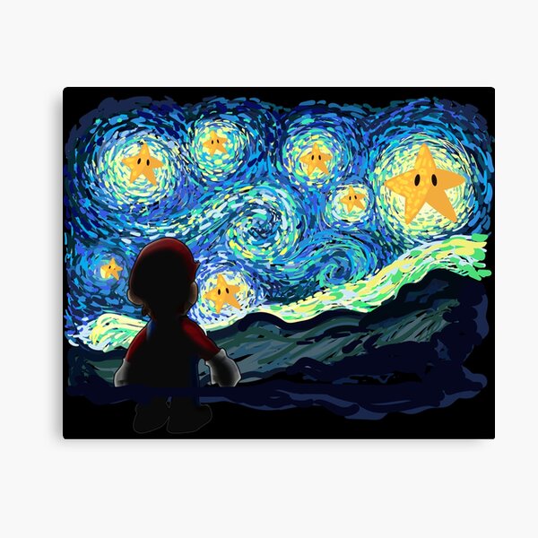 Item preview, An Original Starry Night Painting Gamer Parody designed and sold by TocaLuna.