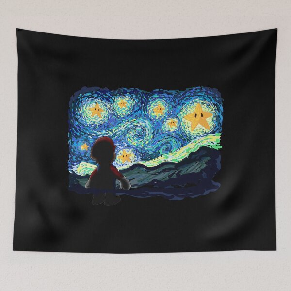 Item preview, An Original Starry Night Painting Gamer Parody designed and sold by TocaLuna.