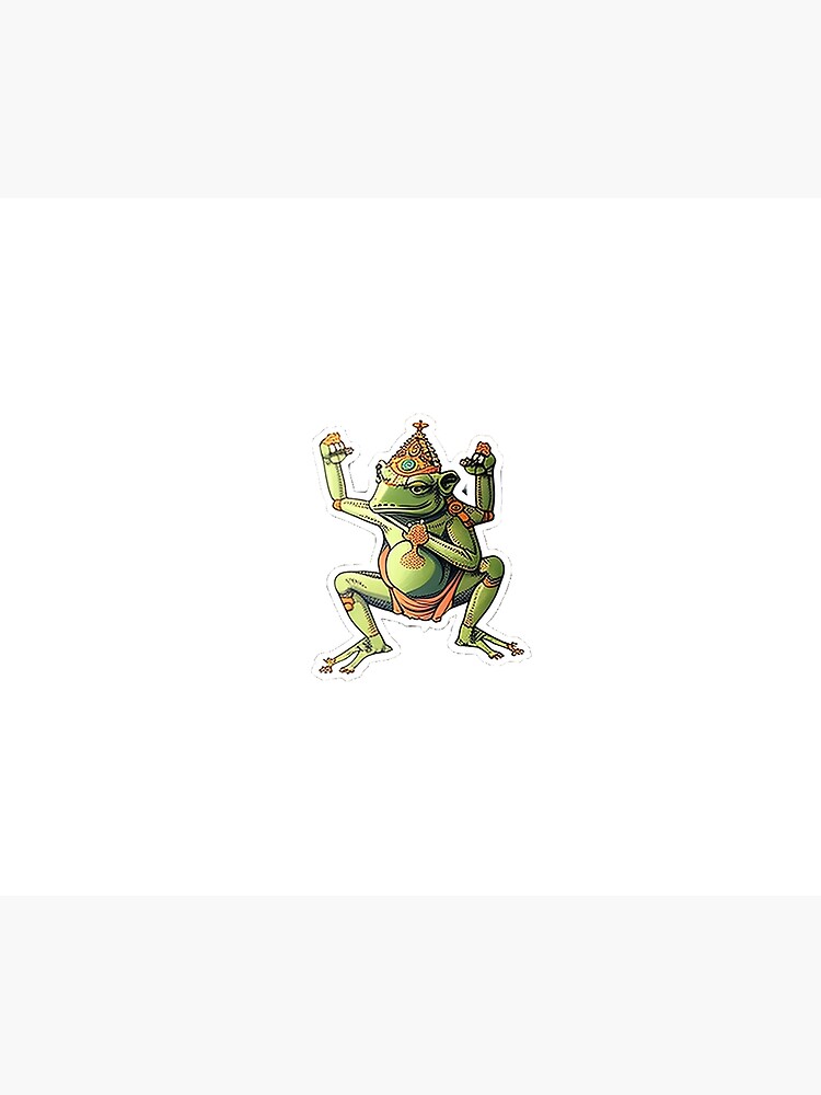 Frog sitting pose.