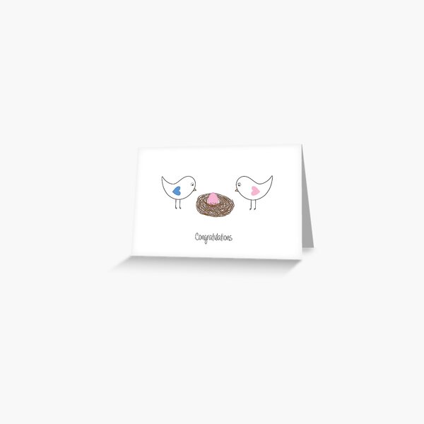 Item preview, Bird Nest - Pink Egg - New Baby designed and sold by ByJeanBean.