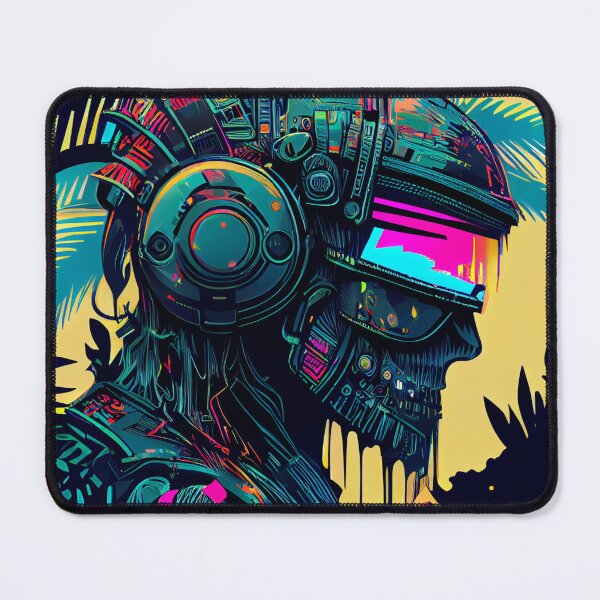 Item preview, Tropical Comic Book Robot with Paint Splatter designed and sold by ShadowAndSlate.