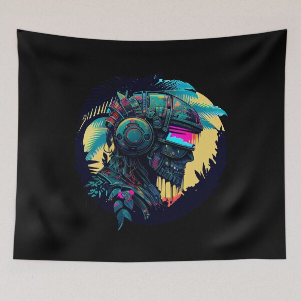 Artikelvorschau, Tropical Comic Book Robot with Paint Splatter entworfen und verkauft von ShadowAndSlate.