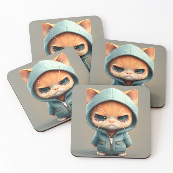 Item preview, Little Angry Cute Cat designed and sold by Ou-SunShine.