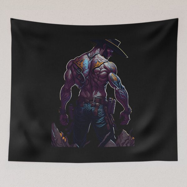 Item preview, Yeehaw - Male Gun Slinger - Our Anime- Gaming Character Design  designed and sold by Chromatic-Art.