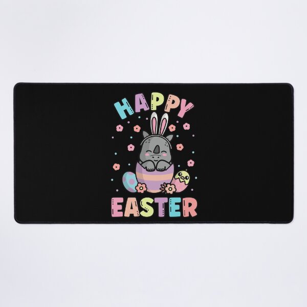 Item preview, Happy Easter Kawaii Rhino Cute Spring Egg Hunting designed and sold by JokeGysen.