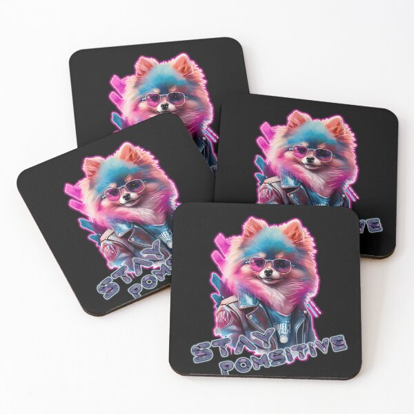 Item preview, Watercolor Pomeranian Logo "Pomsitive" designed and sold by JuLeLa.
