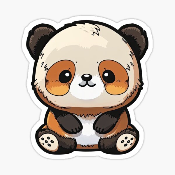 "little cute panda bear" Stickerundefined by StickerChaos | Redbubble