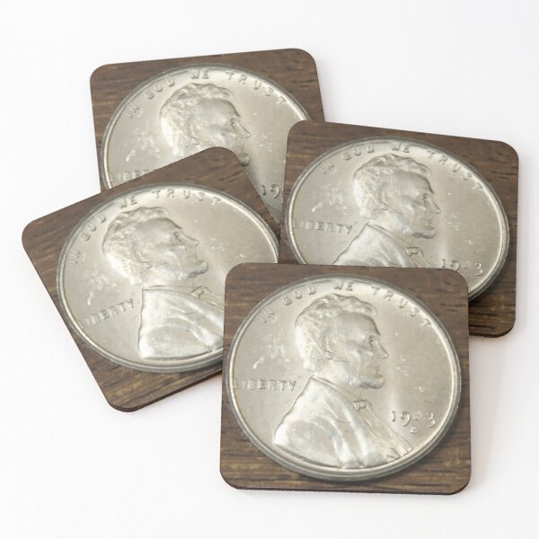 Item preview, 1943 S Lincoln Steel Cent large designed and sold by coinsxcrochet.