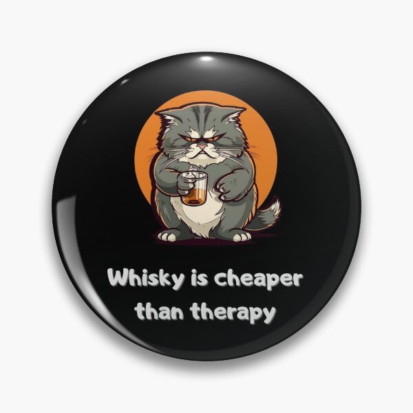Item preview, Whisky is cheaper than therapy Funny T-Shirt essential T-Shirt designed and sold by TheWhiskyMerch.