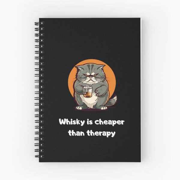 Item preview, Whisky is cheaper than therapy Funny T-Shirt essential T-Shirt designed and sold by TheWhiskyMerch.