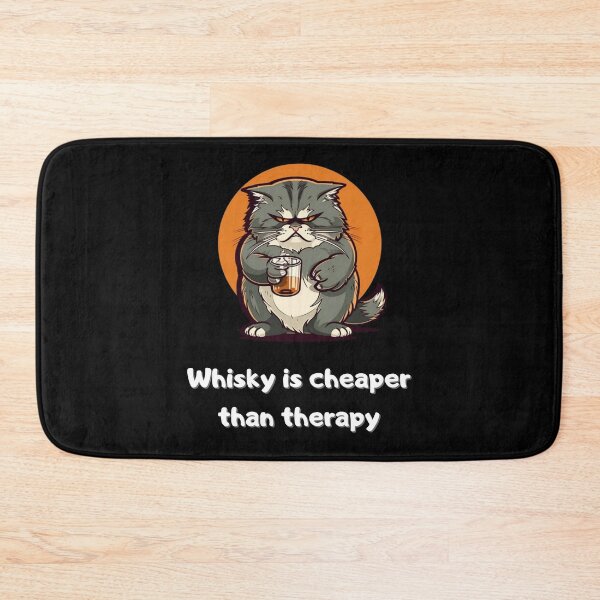 Item preview, Whisky is cheaper than therapy Funny T-Shirt essential T-Shirt designed and sold by TheWhiskyMerch.
