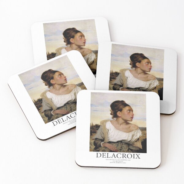 Item preview, Eugene Delacroix // girl portrait art poster designed and sold by 33ll.