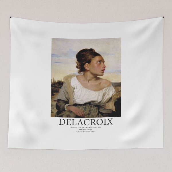 Item preview, Eugene Delacroix // girl portrait art poster designed and sold by 33ll.