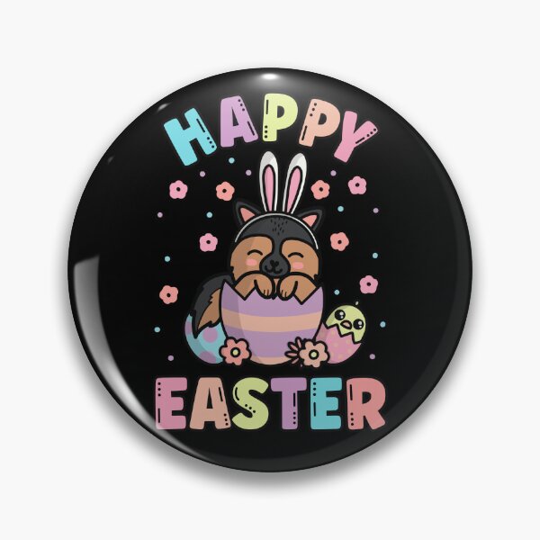 Item preview, Happy Easter Kawaii German Shepherd Dog Cute Spring Egg Hunting designed and sold by JokeGysen.