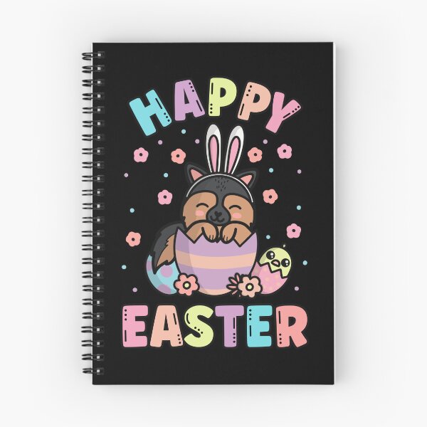 Item preview, Happy Easter Kawaii German Shepherd Dog Cute Spring Egg Hunting designed and sold by JokeGysen.