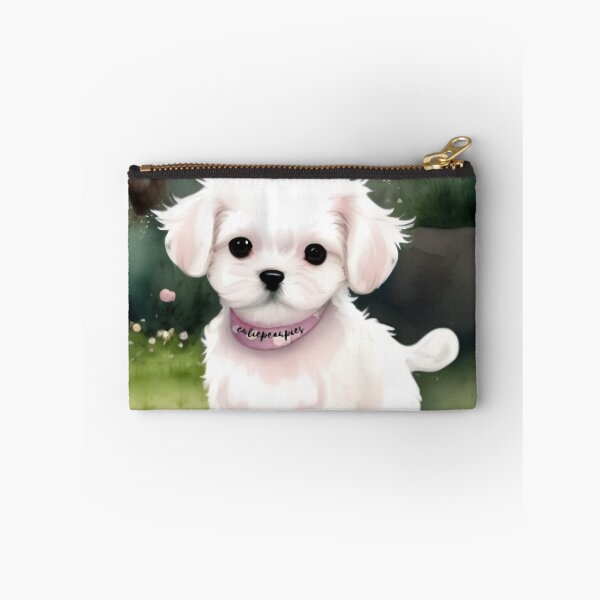Item preview, Cute Maltese Puppy Art 3 designed and sold by cutiepeaupies.