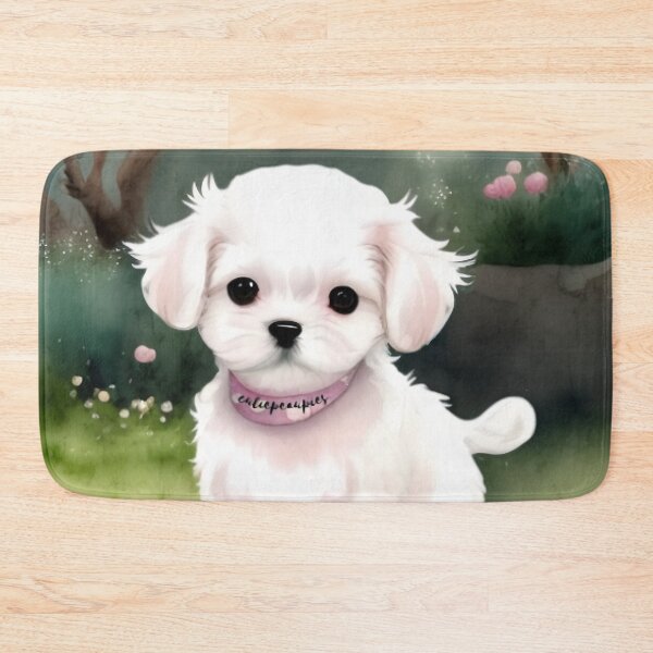 Item preview, Cute Maltese Puppy Art 3 designed and sold by cutiepeaupies.