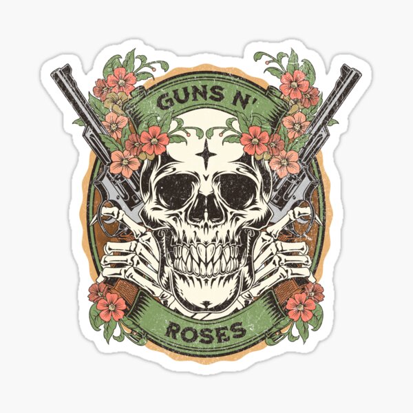 Guns N Roses Sticker Pack  GNR Guns And Roses American Hard Rock