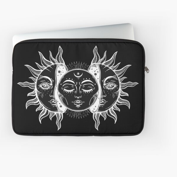 Aperçu de l'œuvre Éclipse solaire du soleil et de la lune vintage créée et vendue par Magnetic Pajama.