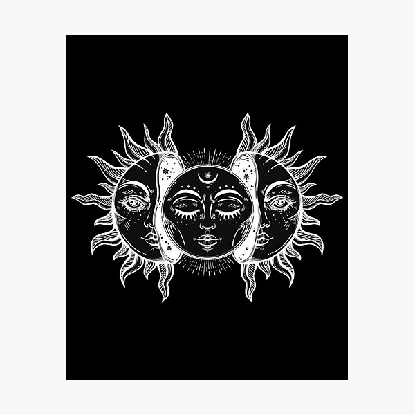 Item preview, Vintage Sun and Moon Solar Eclipse designed and sold by Magnetic Pajama.