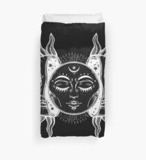 Funda nórdica Vintage Sun y Moon Eclipse Solar