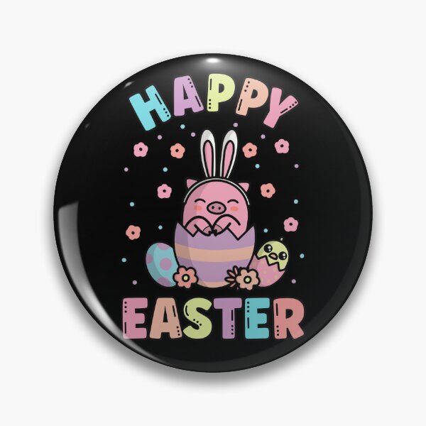 Item preview, Happy Easter Kawaii Bunny Pig Cute Spring Egg Hunting designed and sold by JokeGysen.