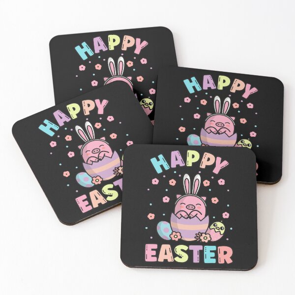 Item preview, Happy Easter Kawaii Bunny Pig Cute Spring Egg Hunting designed and sold by JokeGysen.